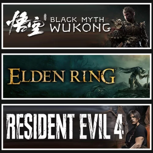  Black Myth Wukong +Elden Ring +Resident Evil 4